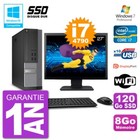PC DELL 7020 SFF Bildschirm 27 " Intel i7-4790 RAM 8Go SSD 120Go Dvd-Brenner