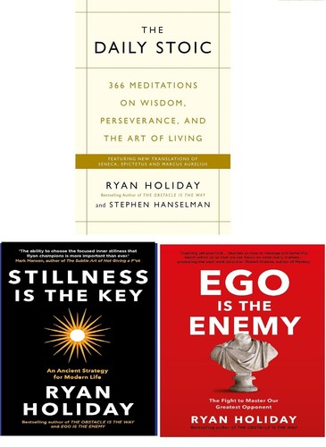 3 Books Set: Daily Stoic, Stillness Is The Key and Ego Is The Enemy (English) - 第 1/4 張圖片