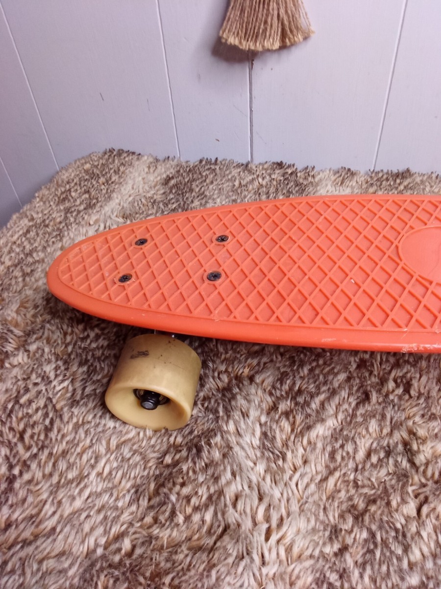Vintage Red Hard Plastic Skateboard 22