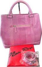 Nina Raye Luxury Snakeskin Print Tote Bag