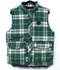 New Woolrich Archive Aleutian Down Puffer Vest Mens M Evergreen Check Warm Cozy