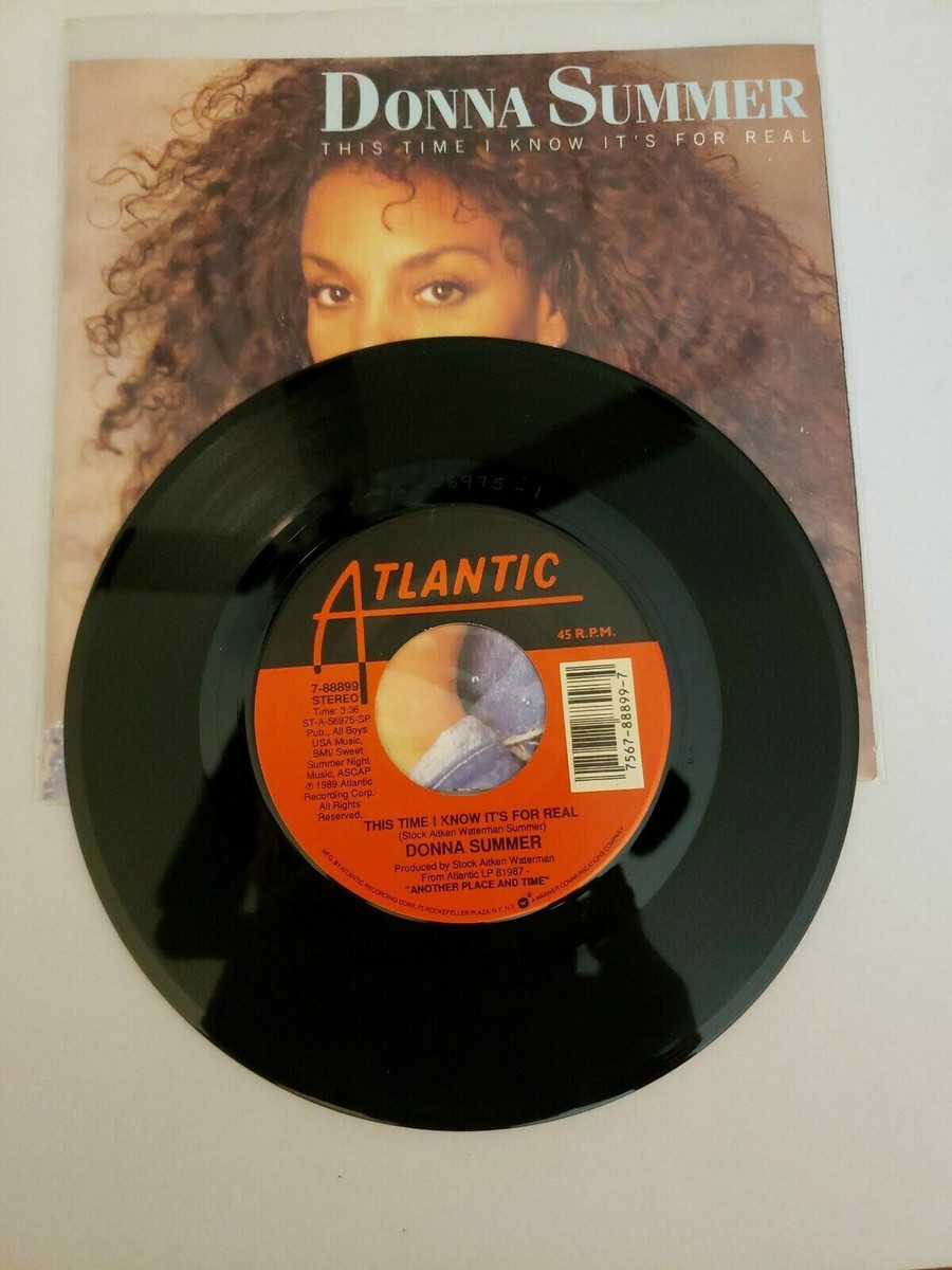 Donna Summer - This Time I Know it's for Real - Atlantic (45RPM 7