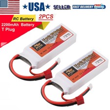 2x ZOP Power 7.4V 2200mAh 35C Lipo Battery JST Plug For RC Racing Drone RC Car