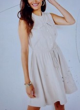 Nine West New Dress Women's L, Pockers,Button Front, Rayón,18 Inch Of Armp To Ar