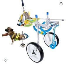 HobeyHove Adjustable Pet Wheelchair/Cart For Back Legs