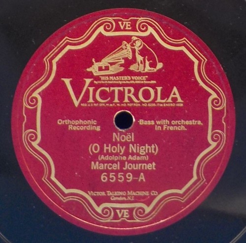 12" Marcel Journet (French & Latin) 78 Noel (O Holy Night) / O Salutaris BX1D