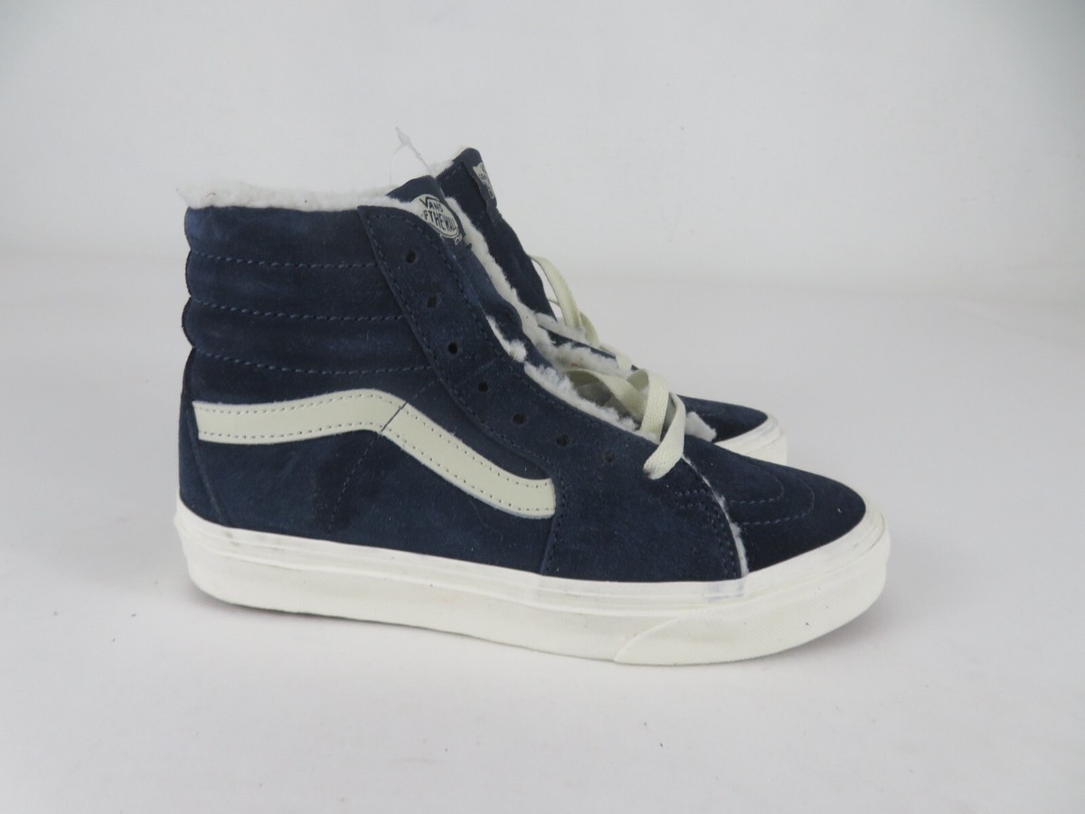 Vans Cozy Hug Womens 5.5 Shoes Faux Fur Lined Blue  display picture 3