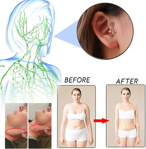 2× Zunis Acupressure Slimming Earrings Non Piercing Acupressure Slimming-Earring - Picture 6 of 21