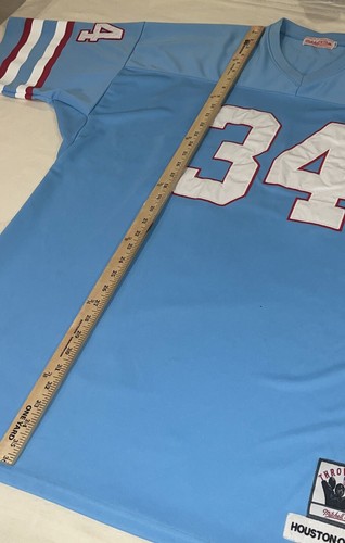 VTG Mitchell & Ness Earl Campbell #34 Houston Oilers Throwback 1980 Jersey Sz 56 - Picture 7 of 10