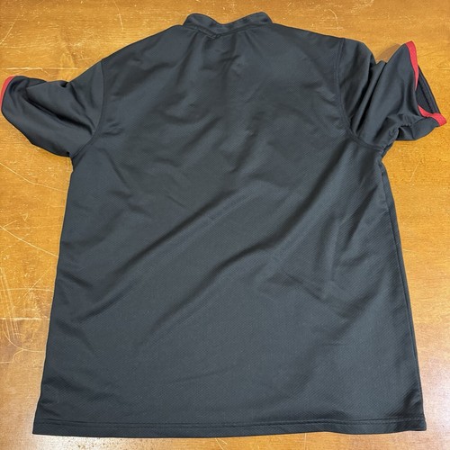 Northern Illinois Huskies Jacket Mens Large Black Windbreaker 1/4 Zip Adidas - Picture 9 of 11