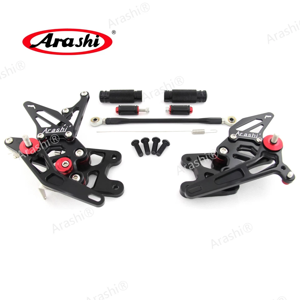 Fit Suzuki GSXR1000 GSX-R 1000 2007 2008 CNC Adjustable Rearsets Foot Pegs Pedal - Image 4 of 4