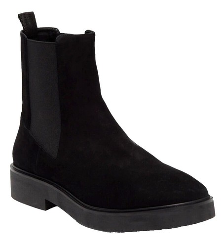 Stuart Weitzman Romper Chelsea Ankle Boots Black Leather US  Stuart Weitzman Romper Chelsea Ankle Boots Black Leather US 9.5 - Made in SPAIN main image 0