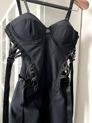 bondage corset dress JAW DROPPING Lip Service Y2K BONDAGE Dress (State of Constriction) Size M
