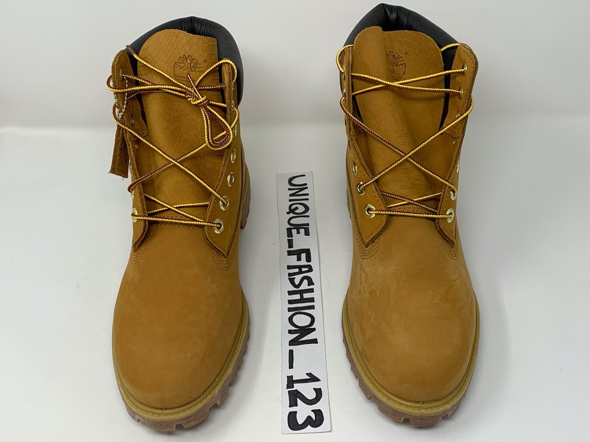 SUPREME X TIMBERLAND 6 INCH PREMIUM BOOT WHEAT SNAKE US 10.5