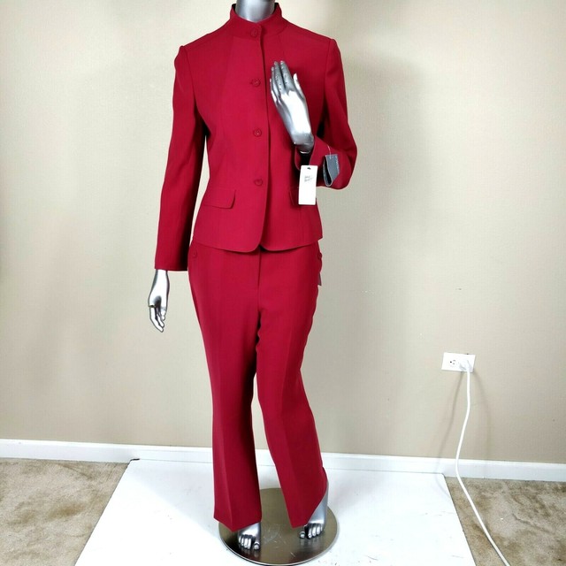 calvin klein red pantsuit