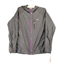 Everlast Sport Full Zip Jacket Womens Large Gray Lined Polyester W/tags