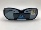 Solar Shield  POLARIZED Black Fits Over Sunglasses M/L 100%UV FO-038 BLK SMK