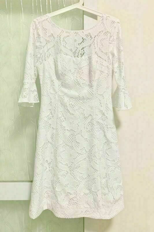 lilly pulitzer allyson lace dress Lilly Pulitzer Allyson Lace Dress Resort White Floral Vines Size 00 2
