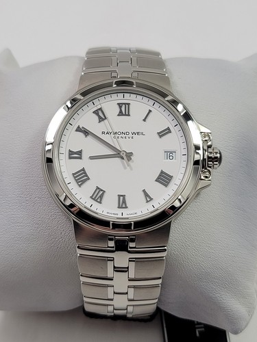 Raymond Weil Parsifal Quartz White Dial Stainless Men's Watch 5580-ST-00300 - Picture 2 of 14