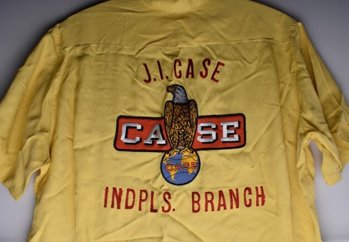 Antigua Camisa Original JI Estuche Distribuidor Uniforme Antiguo Abe Eagle Raro Tractor Letrero IN - Imagen 8 de 18
