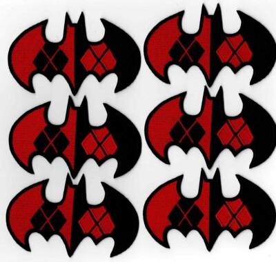 Großhandel - Restposten - 6 x Harley Quinn Batman Bügelbild gestickte Patches SALE!
