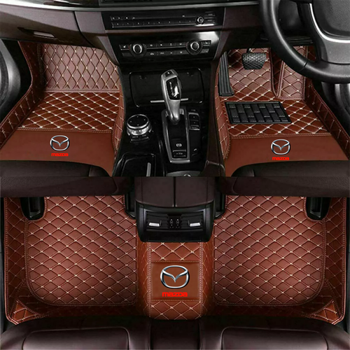 For 1998-2025 Mazda Handmade all-weather waterproof PU leather floor mat - Picture 86 of 88