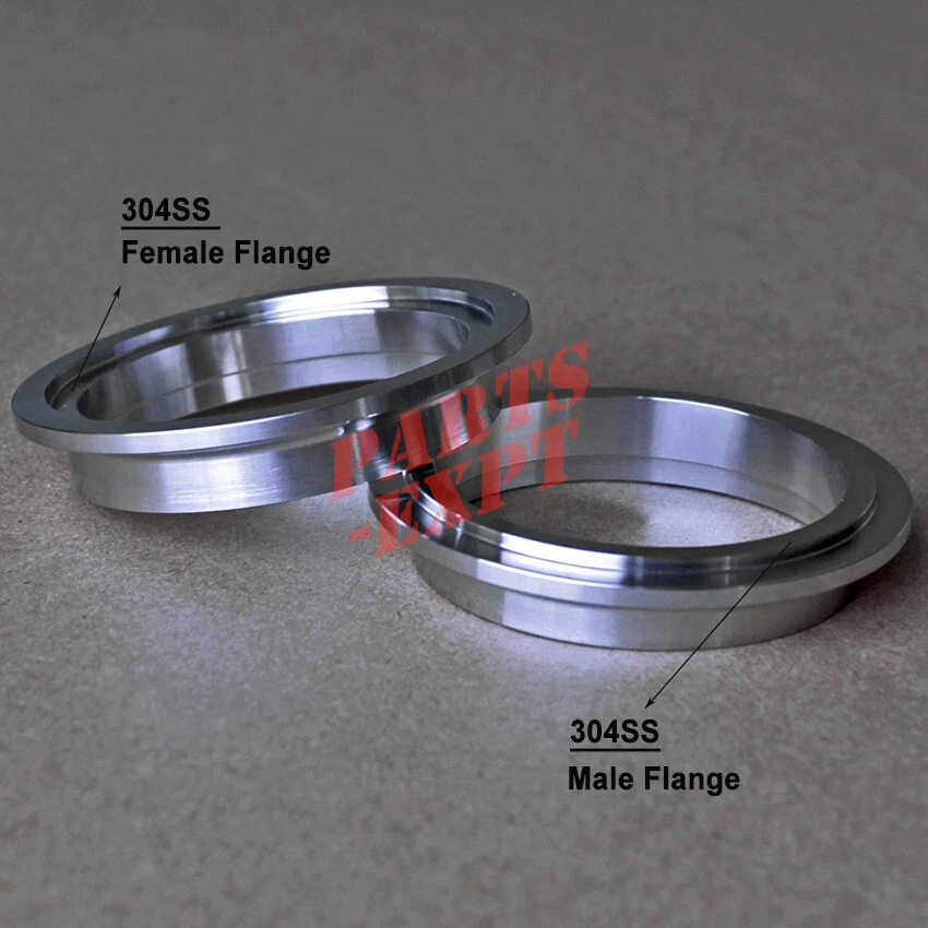 3inch V-band Clamp 3" Male/Female Flange Kit SS304 stainless - Image 4 of 4