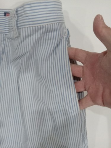 Pantalones Cortos Vineyard Vines Para Hombre 32 Seersucker Azul Blanco Rayas Playa Preppy - Imagen 5 de 8