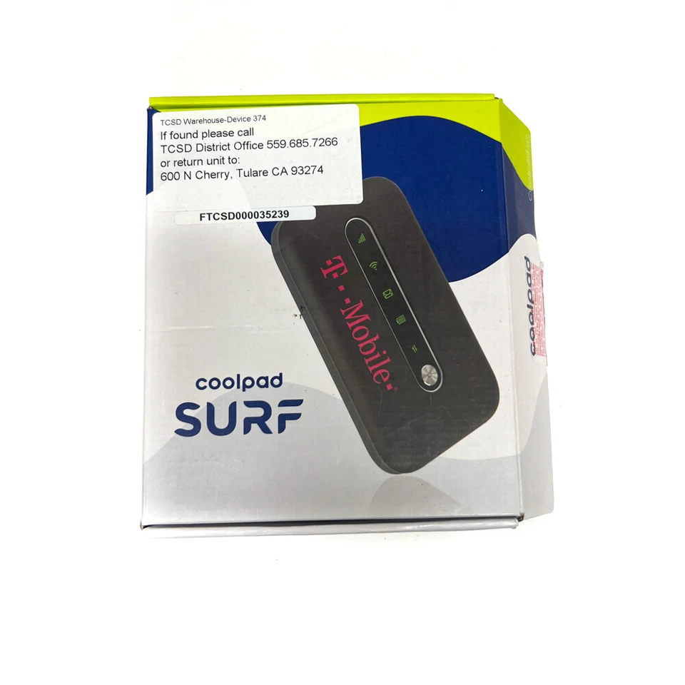 T-Mobile Coolpad Surf CP332A Black WiFi HotSpot Modem, Up to 15 Devices, 4G LTE - Image 2 of 4