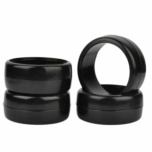 4 PCS Hard Plastic Drift Tires Tyre For 1/10 RC Racing Car HSP HPI Tamiya TT02 - Picture 4 of 6