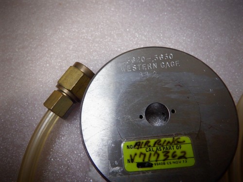 WESTERN GAGE 3620-3630 3 PLUG GAGES .3620, .3625, .3630 WITH 1 AIR RING - Picture 2 of 5