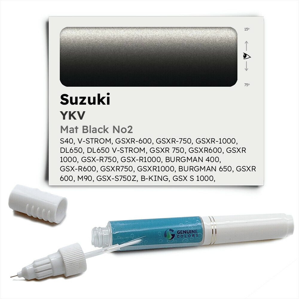 YKV Black Touch Up Paint for Suzuki GSX R1000 MAT BLACK NO2 YKV Black Touch Up Paint for Suzuki GSX R1000 MAT BLACK NO2