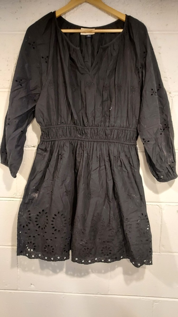 universal thread black dress WOMENS UNIVERSAL THREAD BLACK DRESS SIZE XL LONG SLEEVE