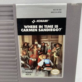 Where In Time Is Carmen Sandiego -- NES Nintendo Original Classic Authentic Game