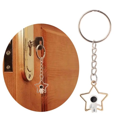 Astronaut Keyring Accessory Unique Keyring Charm Accessory for Space Enthusiasts - Zdjęcie 2 z 8