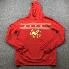 Atlanta Hawks Hoodie Mens Medium Red UNK NBA Basketball Pullover Sweatshirt Team