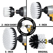 4 Pack Drill Brush Attachment Set, All Purpose Power Scrubber Cleaning Kit, P...