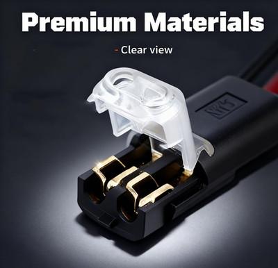 2 Pin Low Voltage Wire Connectors   No Strip Quick Splice Plug in Terminal
