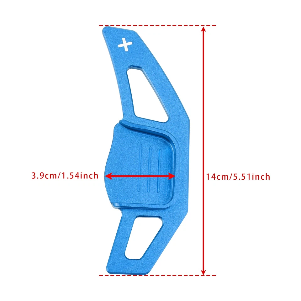 Extensión de palanca de cambios de volante para Kia Forte Cadenza aluminio azul Foto 2 de 4