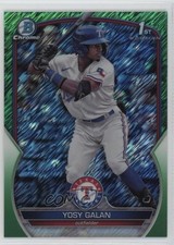 2023 Bowman Chrome Prospects Green Shimmer Refractor 63/99 Yosy Galan 04cw