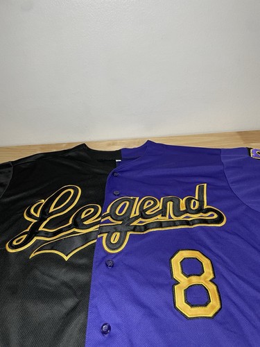 Kobe Bryant Legend Baseball Jersey Men’s L Mamba Forever #24 #8 Mamba Forever! - Picture 8 of 17