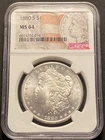 1880-S MS64 Morgan Silver Dollar NGC Certified