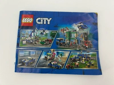 Lego City 60312 Police Vehicle Instructional Manual Only - Image 1 of 2