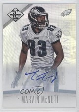 2012 Limited Phenom Monikers Silver 25/299 Marvin McNutt #187 Auto 6x8