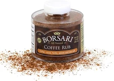(Free Duty Tax) Borsari Coffee Rub Seasoning - Gourmet Rib Rub Seasoning and