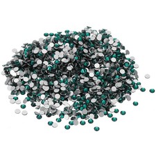 SS16/1440Pcs Glass Diamante Rhinestone, Man Made Gems, Green