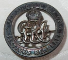 WW1 FOR KING & EMPIRE FOR SERVICES RENDERED WOUND MILITARY BADGE No SA 140