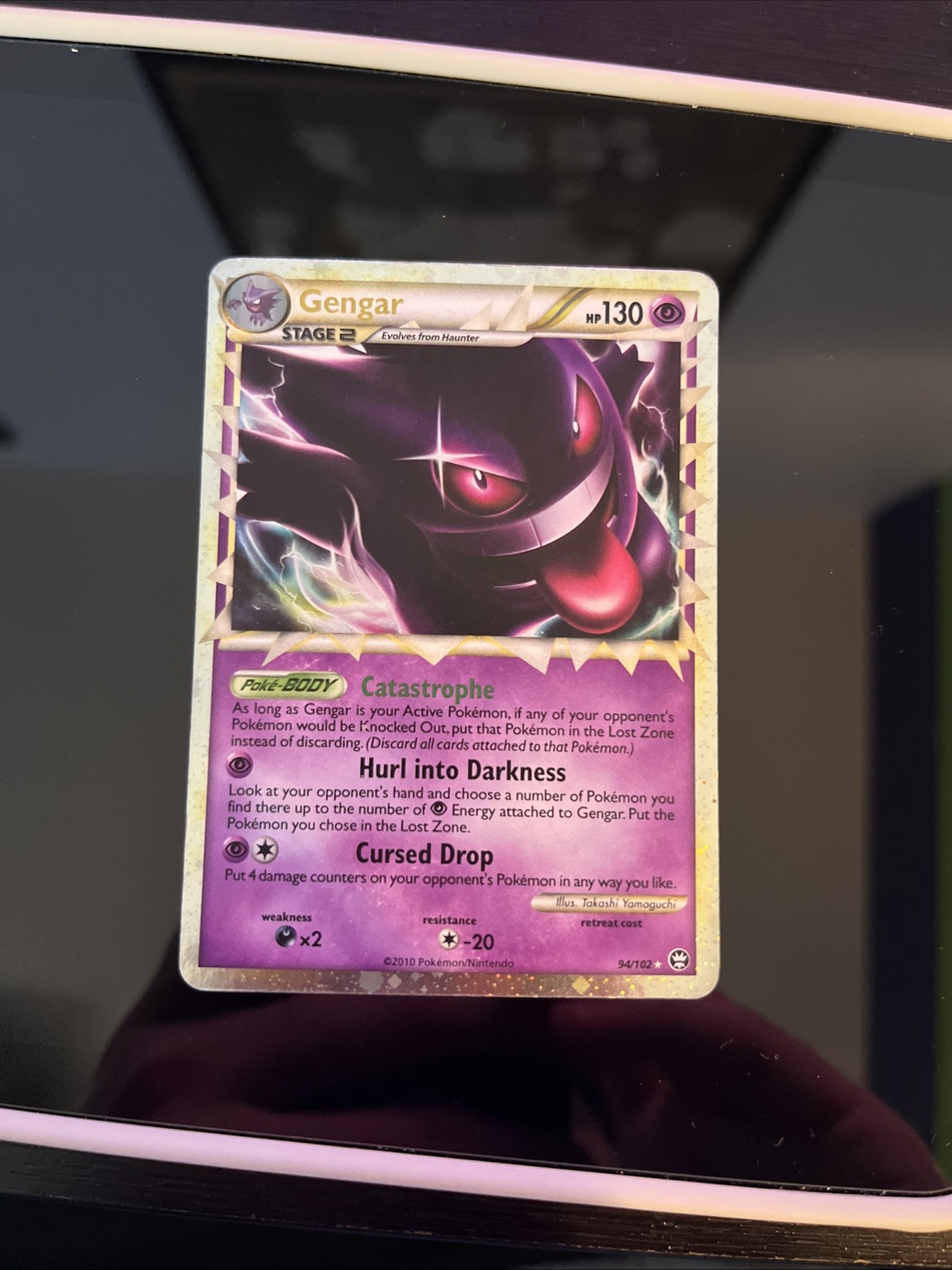 Pokémon Gengar TCG Ultra Rare Holo Card 94/102 HP/MP 