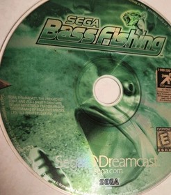 Sega Dreamcast Sega Bass Fishing Video Game Disc Retro Vintage Gaming