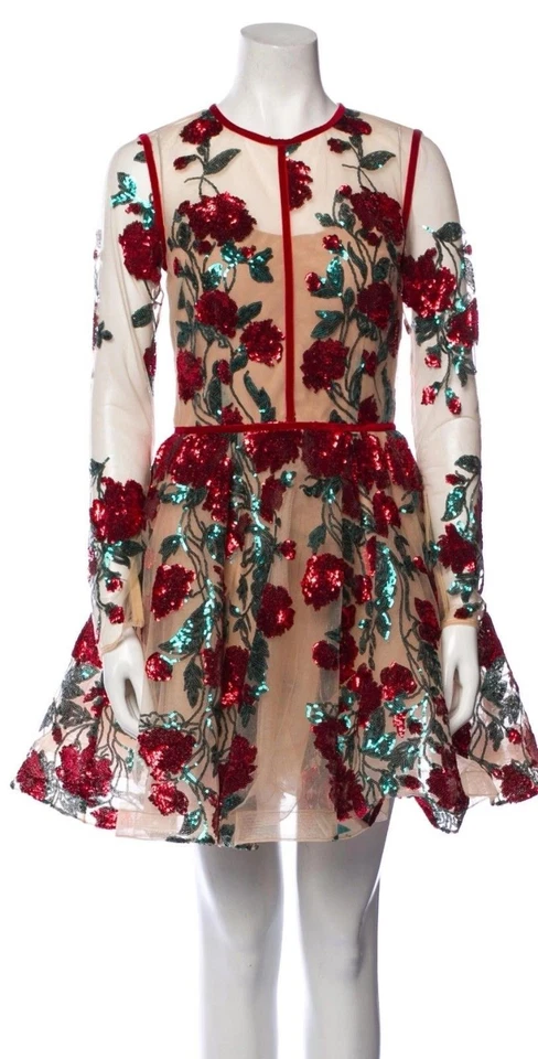 NWOT Bronx & Branco Rafaella Babydoll Floral A-Lined Dress. Size  M. - Image 4 of 4